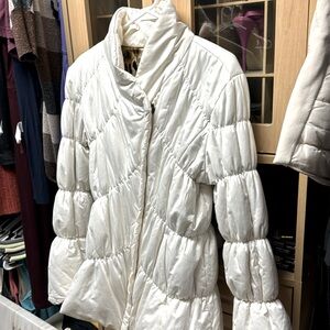 Off white puffer coat